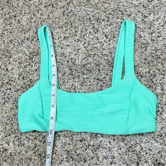 L*SPACE Jess Bikini Top in Bright Teal Small - Picture 9 of 9